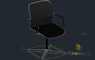 3D Swivel Chair Dwg Download