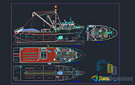 Fishing Ship Detail Dwg Download