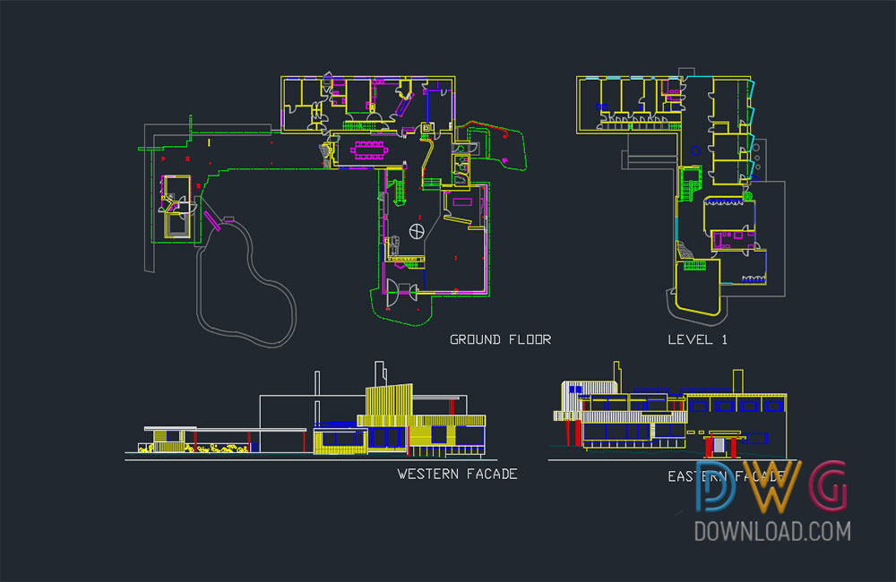 building dwg, swimming pool, architectural detail dwg, villa details dwg, villa dwg, swimming pool dwg about  categories of architecture,building-house,pool 