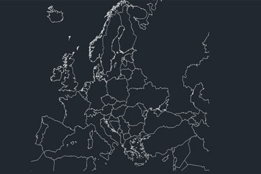 Europe Map Dwg Download