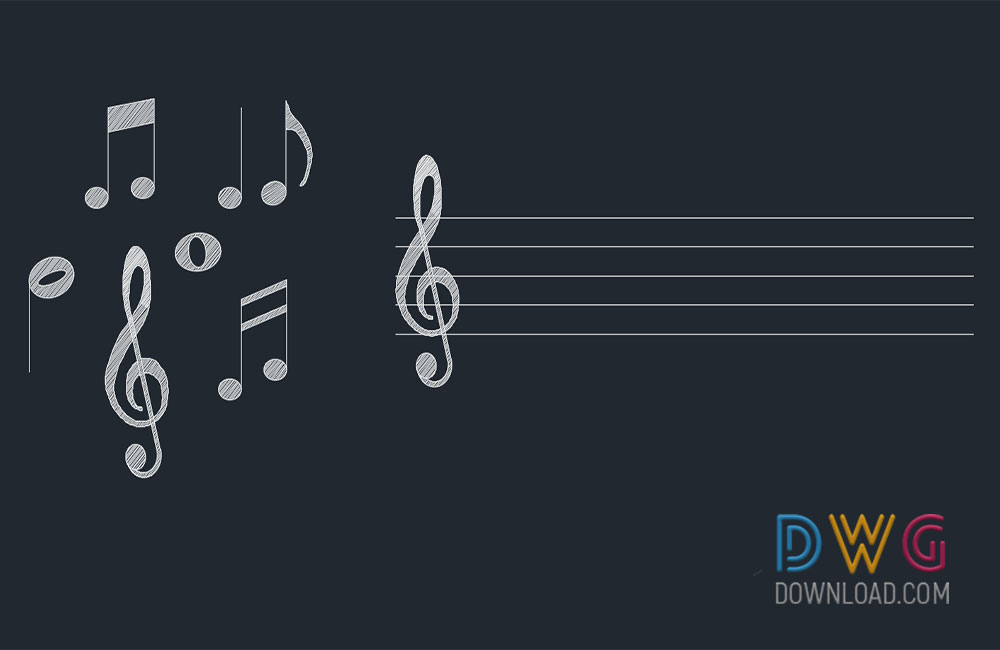 Music Notes Cad Blocks Dwg Download »