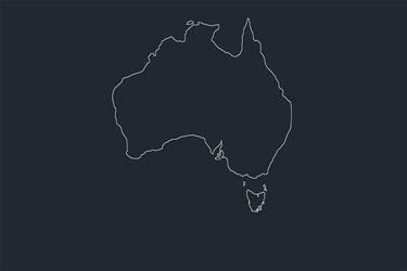 Australia Map Dwg Download