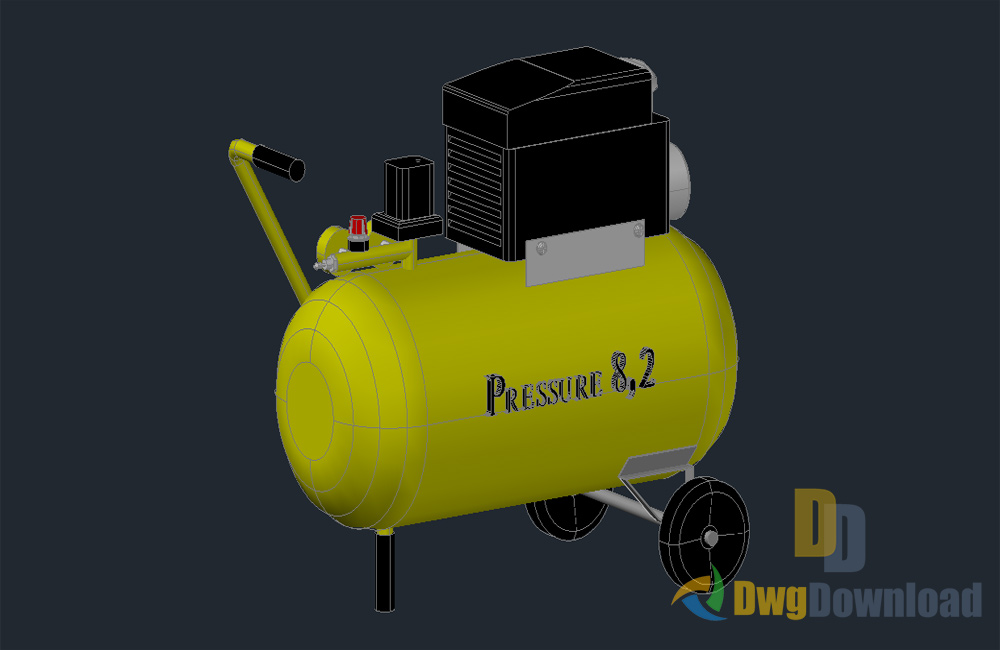 pressure compressor dwg, 3D compressor, compressor dwg, 3D dwg drawing about  categories of 3D-Model,electrical 