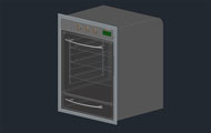 Oven 3D Autocad Drawings