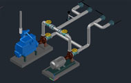 Water Pump Connection Drawing 3D Drawings