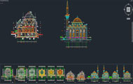 Mosque Architectural Detail Project Dwg