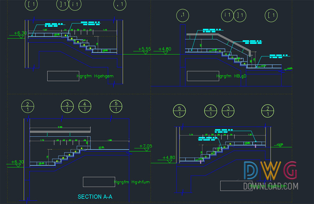 stairs details dwg, stairs, stairs dwg drawings, stair blocks about  categories of stairs 
