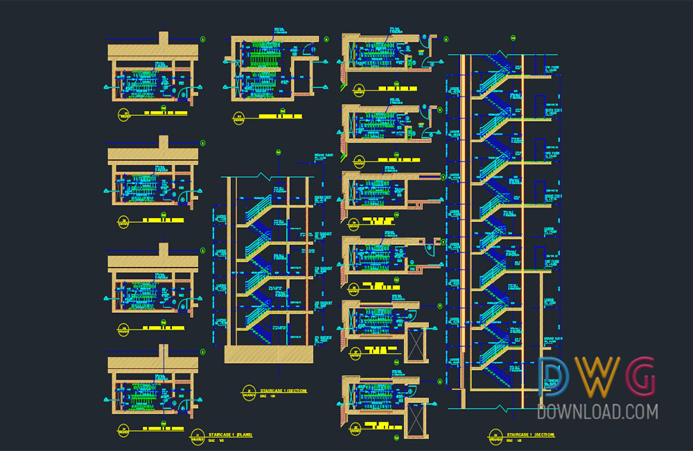 stairs, stairs details dwg, stairs dwg drawings about  categories of stairs 