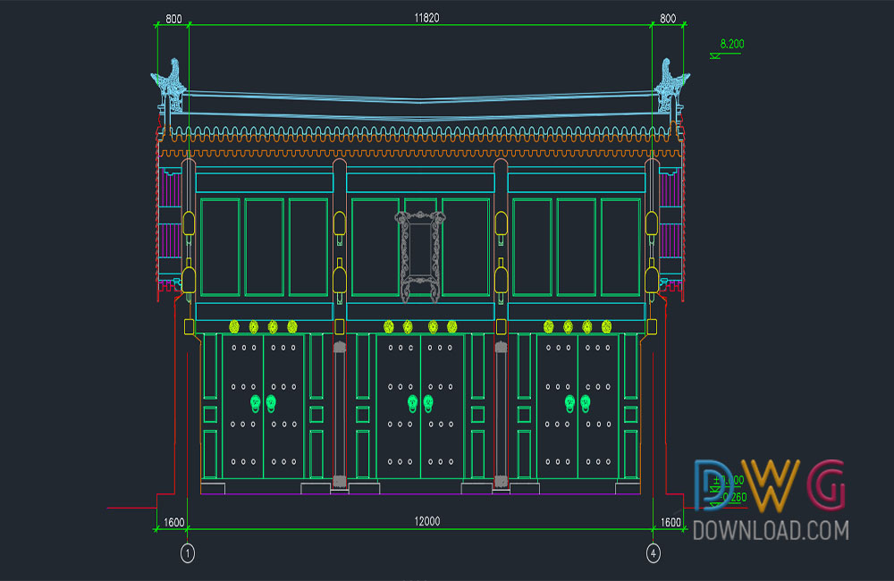 architectural detail dwg, doors dwg about  categories of architecture,door-windows,miscellaneous 