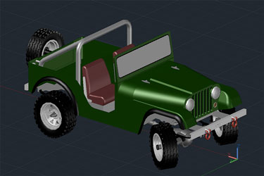 Jeep 3D Autocad Drawing