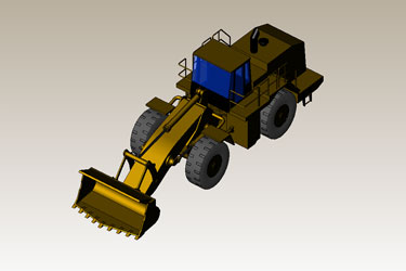 Bulldozer Revit 3D Model