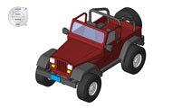 Road Jeep Revit 3D Model