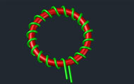 3D Coil Ring Autocad Drawing