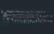 Houseplants İntegrated Cad Blocks