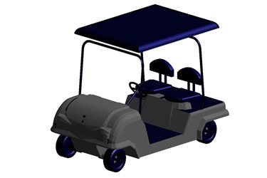 Golf Cart Revit 3D Model