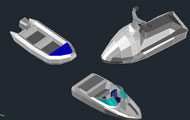 3D Boats Cad Blocks