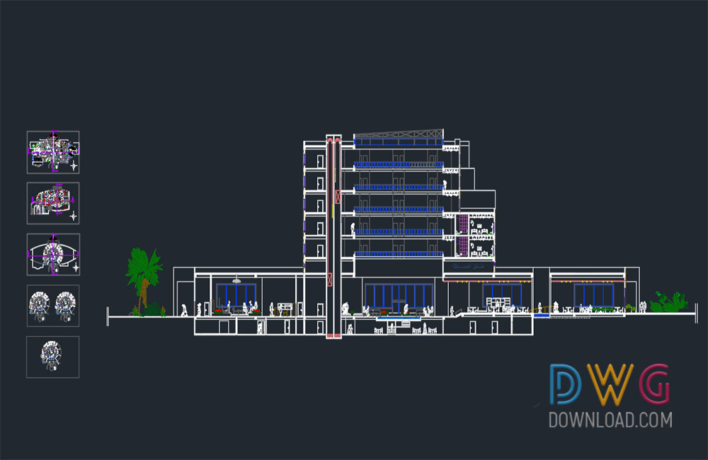 architectural detail dwg, hotel dwg, hotel plan dwg about  categories of architecture,building-house,hotels 