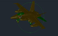 F18 Aircraft 3D Dwg