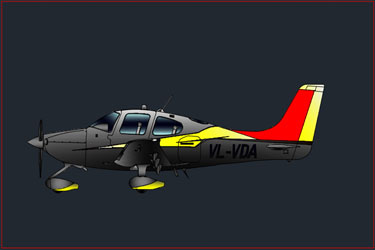 Cirrus Aircraft 2D Dwg Drawing