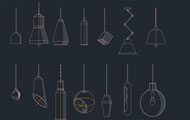 Pendant Light Cad Blocks Dwg