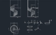 Snail Shaped Staircase Dwg