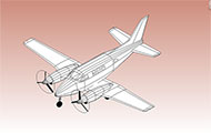 Dual Prop Plane Revit 3D Model