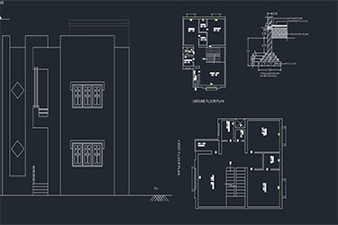 Construction House Dwg File