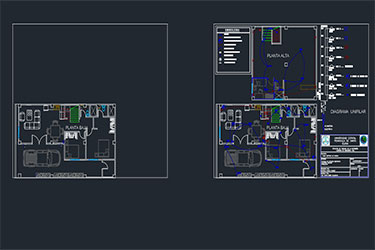 Home Electrical İnstallations Plan Dwg File