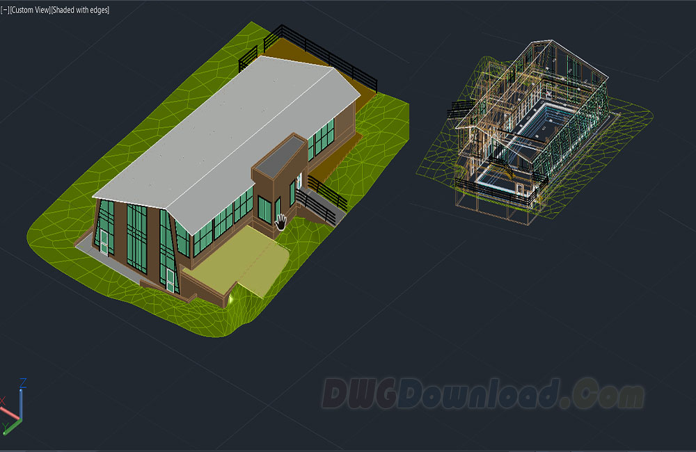3d, swimming pool dwg drawing, 3D dwg drawing, 3d pool dwg, swimming pool, swimming pool dwg about  categories of 3D-Model,pool 