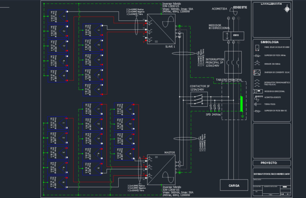Home Photovoltaic System Layout